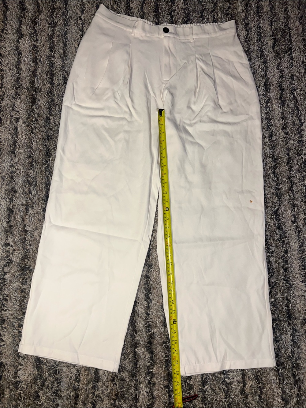 Classic Wide-Leg White Trousers - Women's